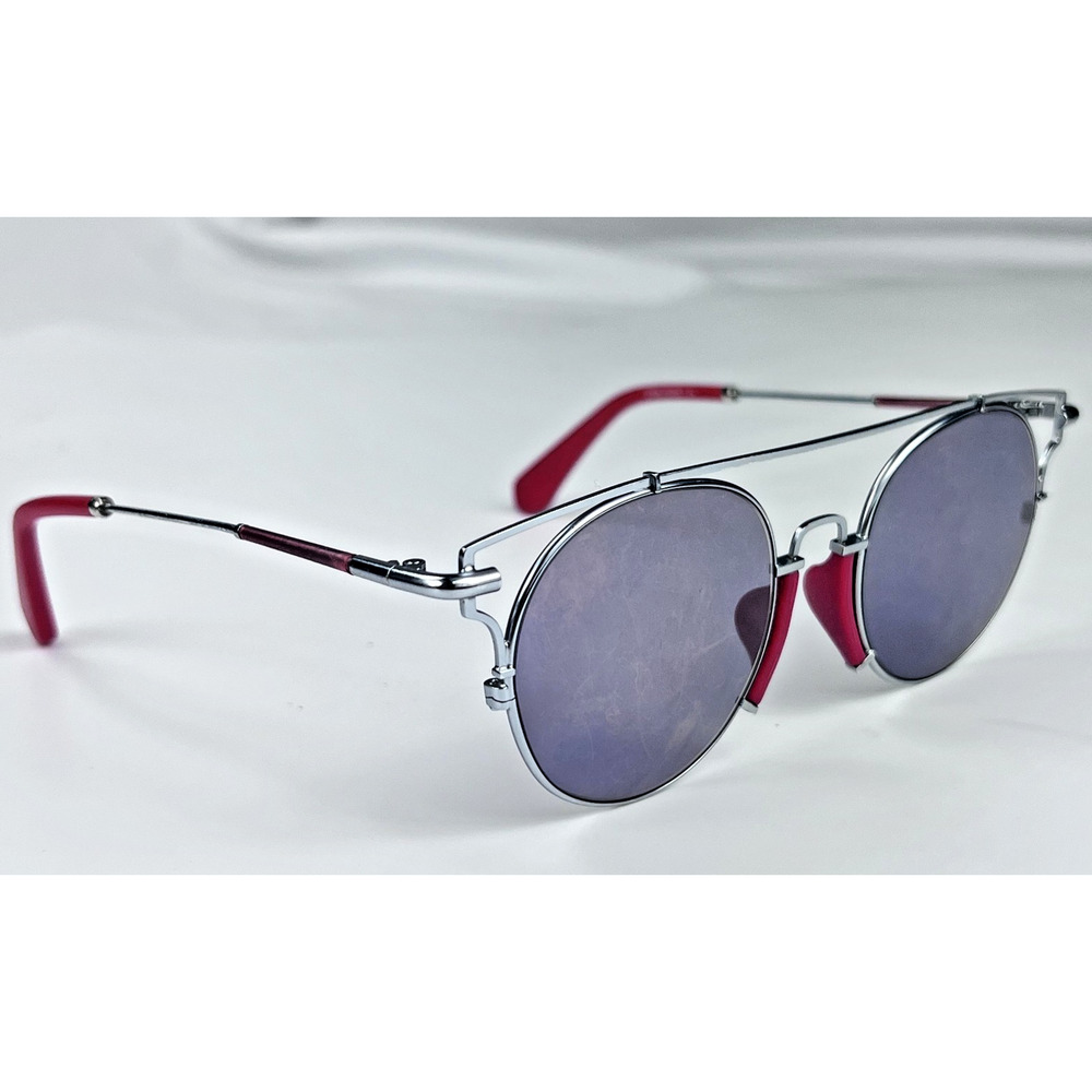 Eyebuydirect Blockpop Silver Red Round Metal 50-20-145 Sunglasses Frames Only
